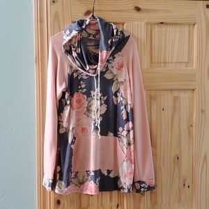Cowl Neck Floral top